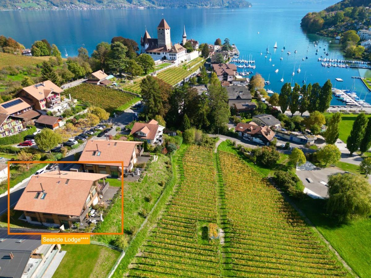 Seaside-Lodge, Top Apartment Spiez Bagian luar foto