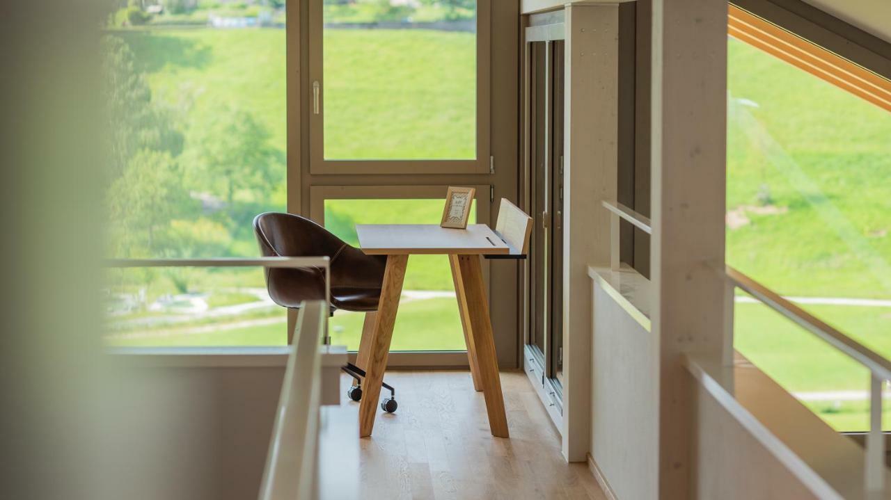 Seaside-Lodge, Top Apartment Spiez Bagian luar foto
