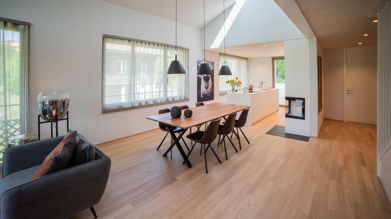 Seaside-Lodge, Top Apartment Spiez Bagian luar foto